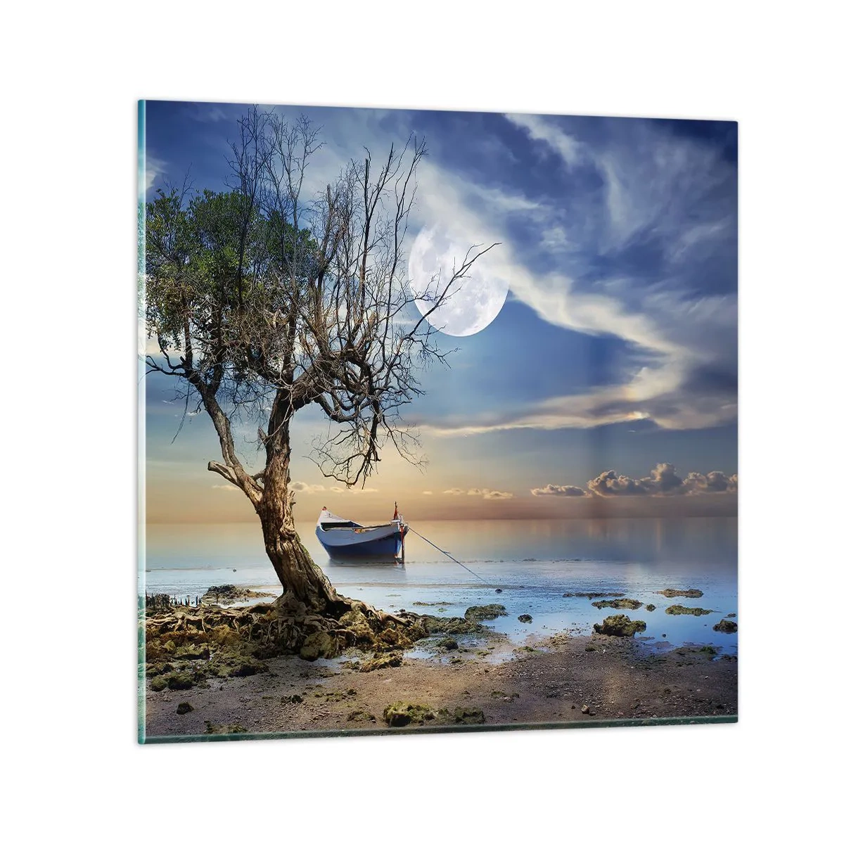 Obraz na skle - Je to koniec alebo začiatok? - 70x70 cm