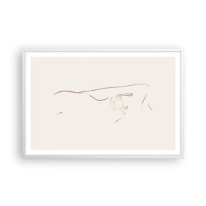 Plagát v bielom ráme - Tvar túžby - 91x61 cm