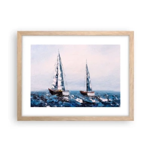 Plagát v ráme zo svetlého duba - Bratstvo vetra - 40x30 cm