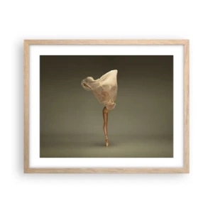 Plagát v ráme zo svetlého duba - Hneď poletí - 50x40 cm