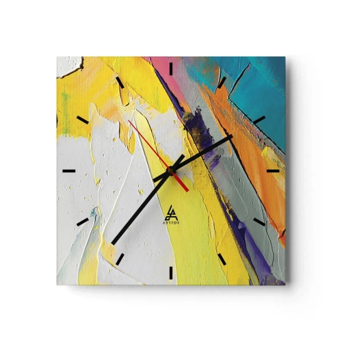 Nástenné hodiny - Anatómia svetla - 30x30 cm
