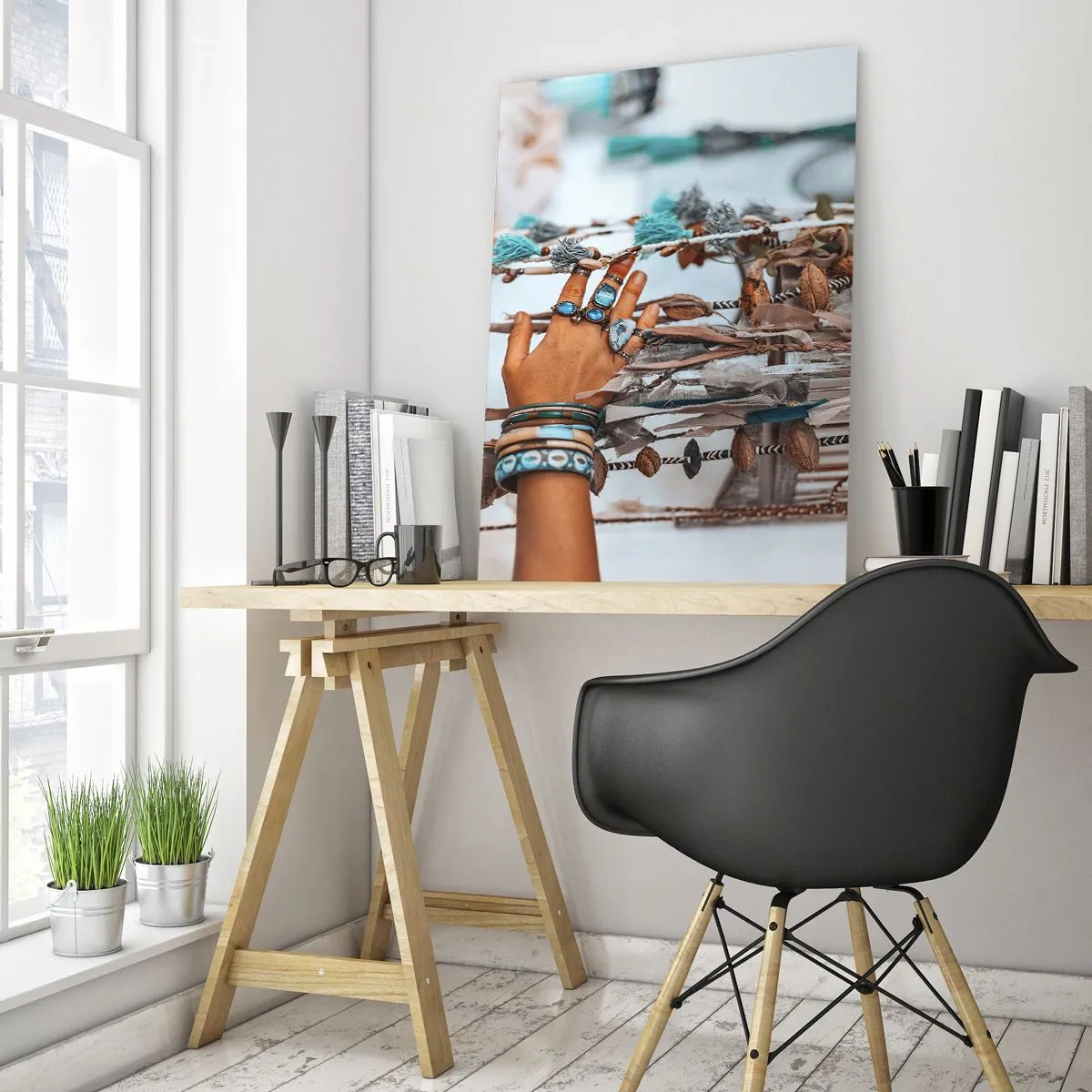 Obraz na skle - Miestne poklady - 80x120 cm