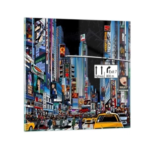 Obraz na skle - Komiksová veľká noc - 30x30 cm