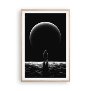 Plagát v ráme zo svetlého duba - Tvári v tvár - 61x91 cm