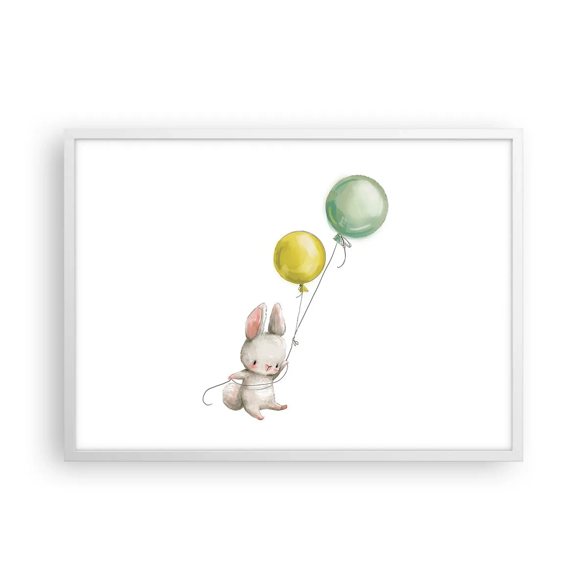 Plagát v bielom ráme - Poletím aj ja! - 70x50 cm