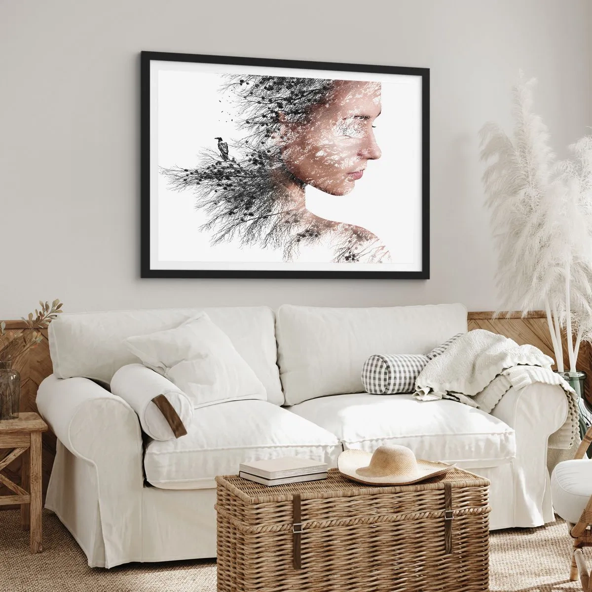 Plagát v čiernom ráme - Duch lesa - 91x61 cm