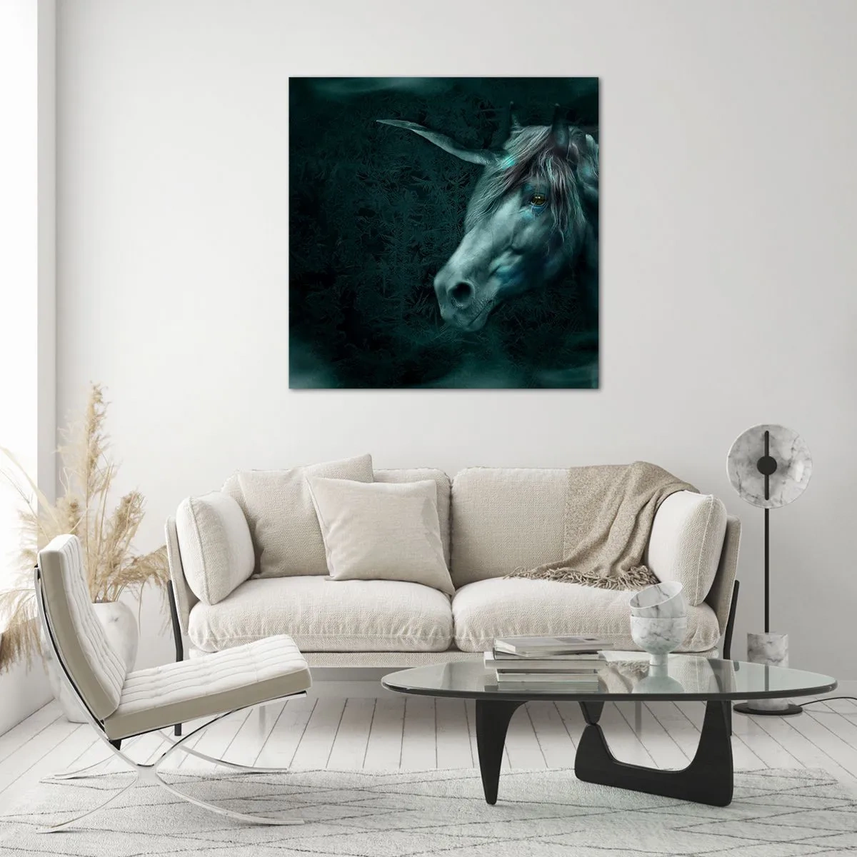 Obraz na skle - V rozprávkovom lese - 70x70 cm