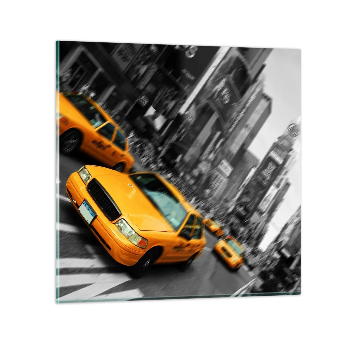 Obraz na skle - Newyorské kvapky slnka - 30x30 cm