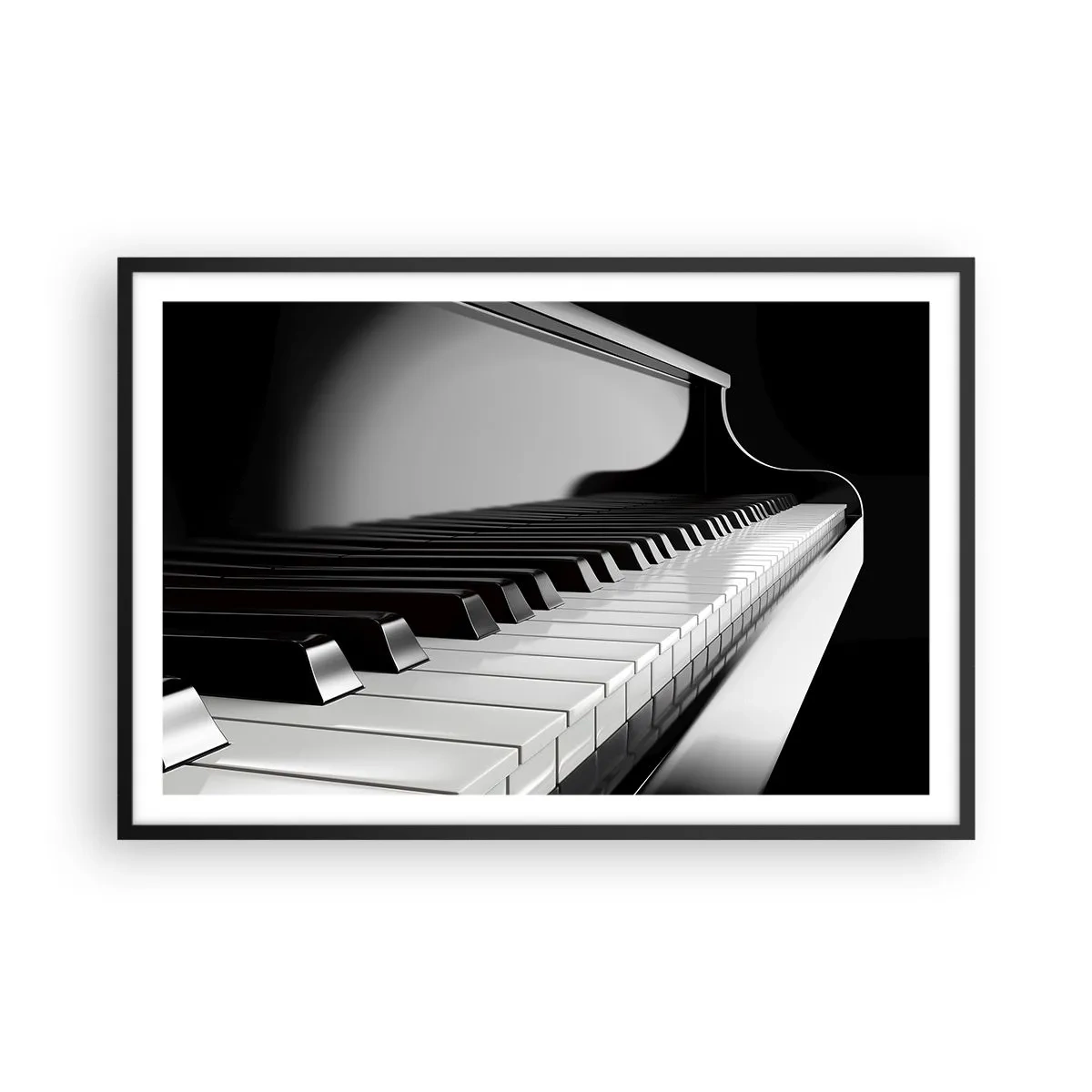 Plagát v čiernom ráme - Harmónia tvarov a farieb - 91x61 cm