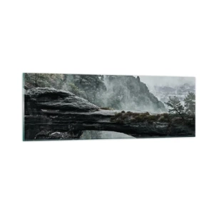 Obraz na skle - Dobrodružstvo práve začína - 90x30 cm