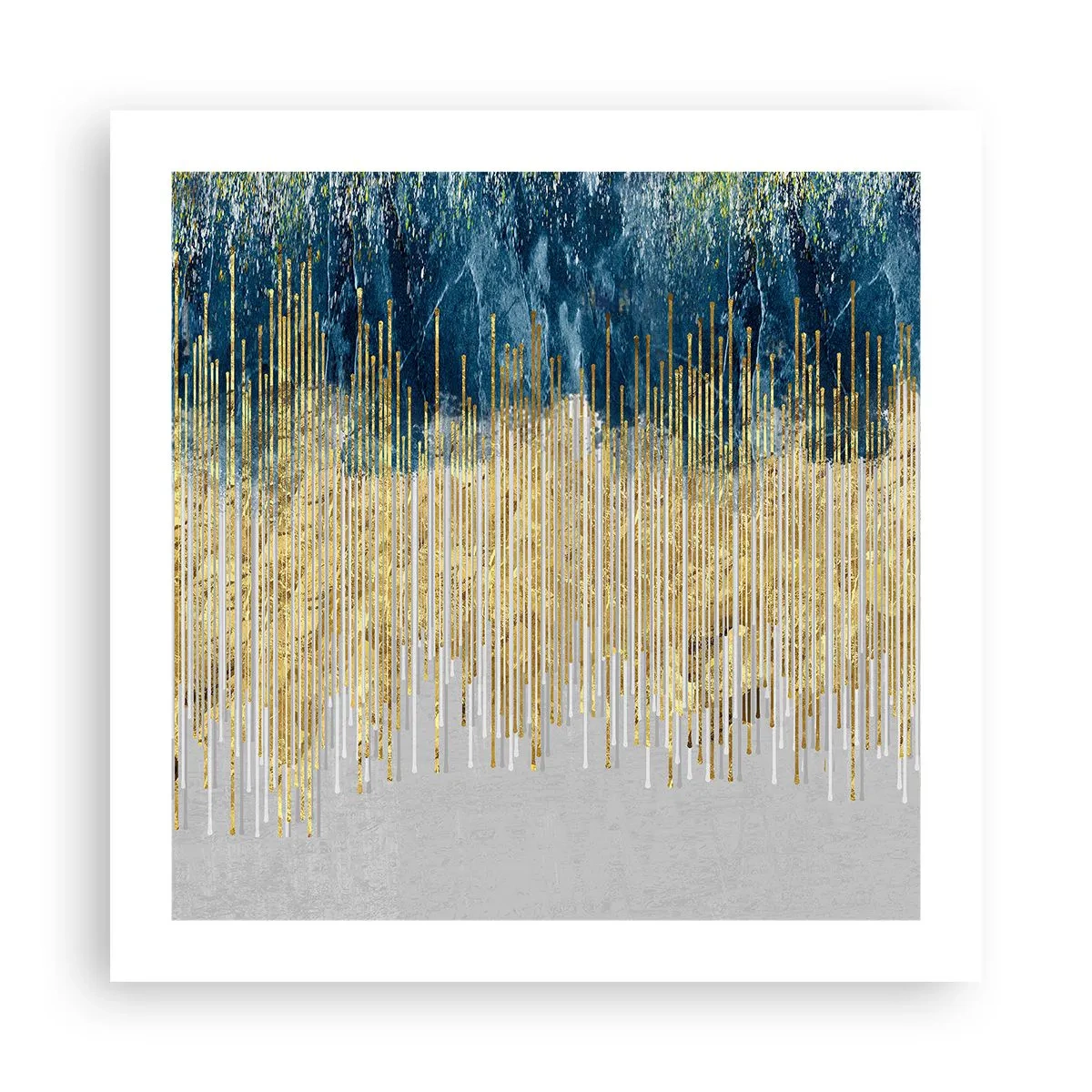 Plagát - Pozlátená hranica - 50x50 cm