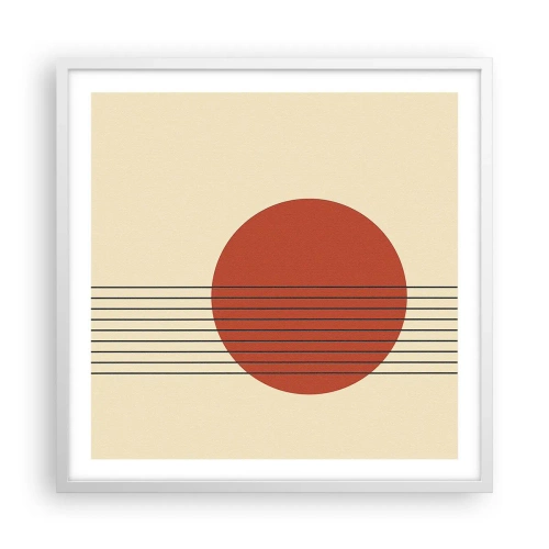 Plagát v bielom ráme - Stále dookola - 60x60 cm