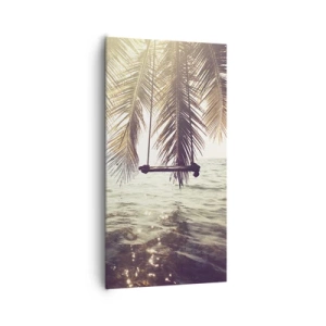 Obraz na plátne - Hojdať sa ľubovoľne v oblakoch - 65x120 cm