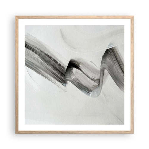 Plagát v ráme zo svetlého duba - Len tak pre radosť - 60x60 cm