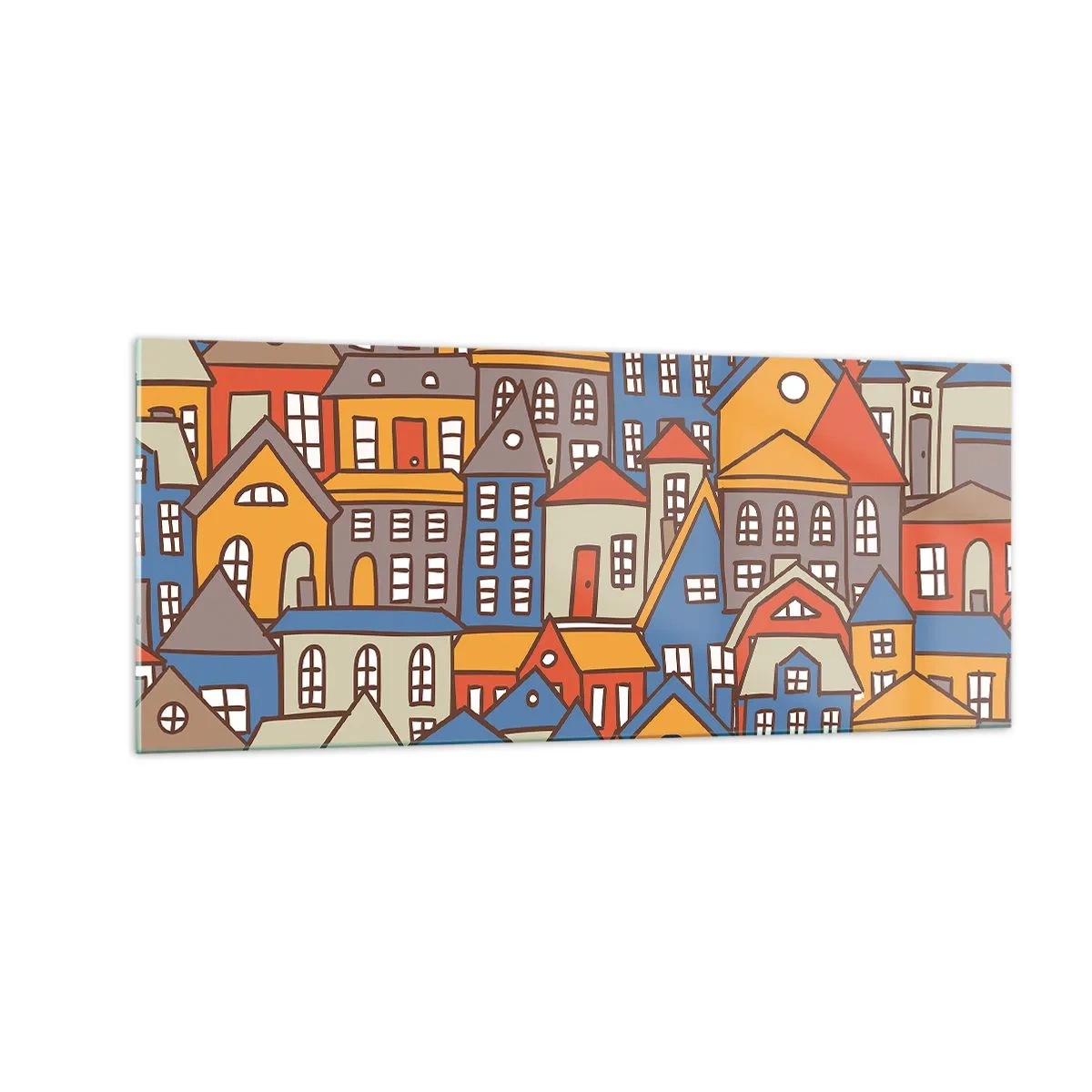 Obraz na skle - Za domom dom - 100x40 cm