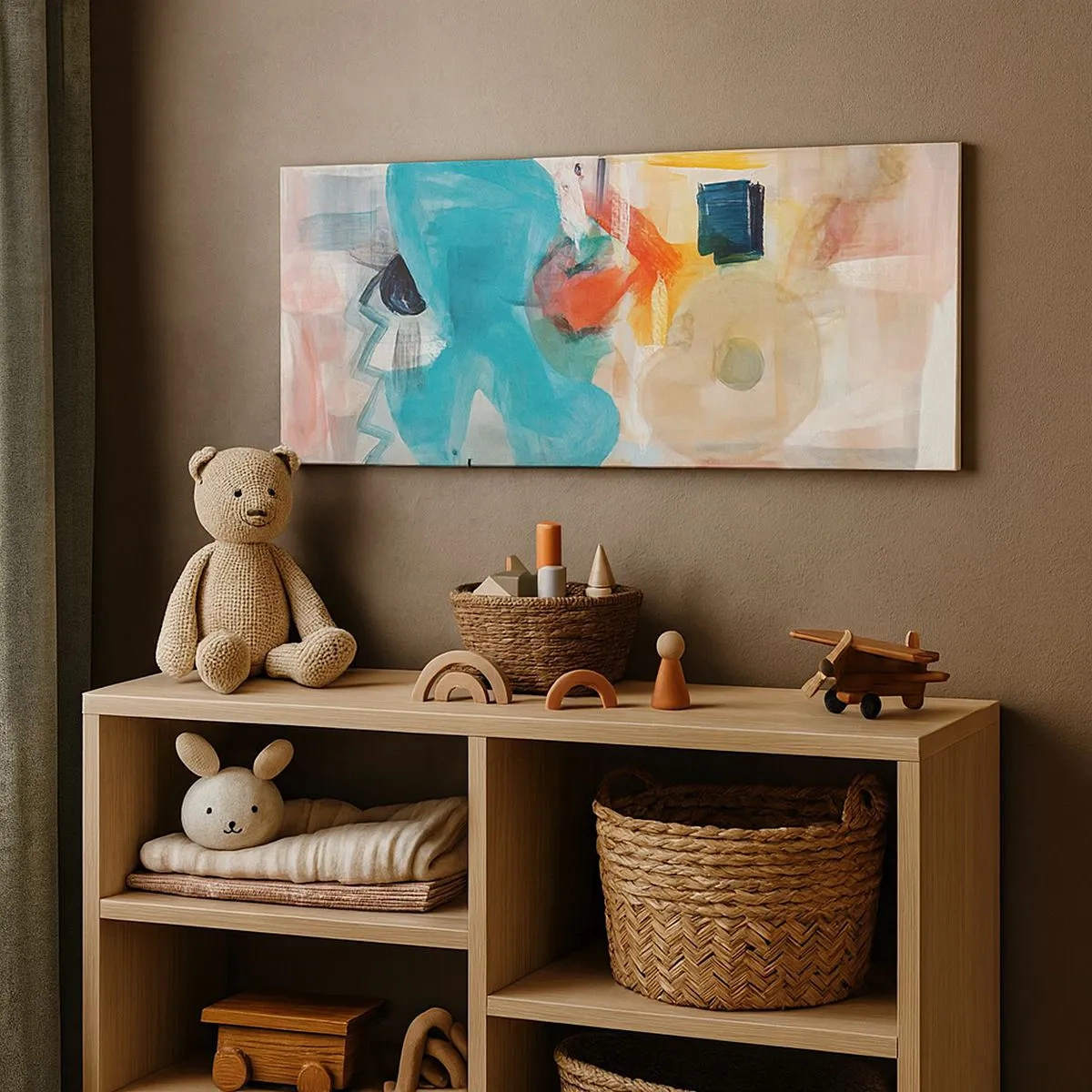 Obraz na plátne - Farebná hra - 100x40 cm