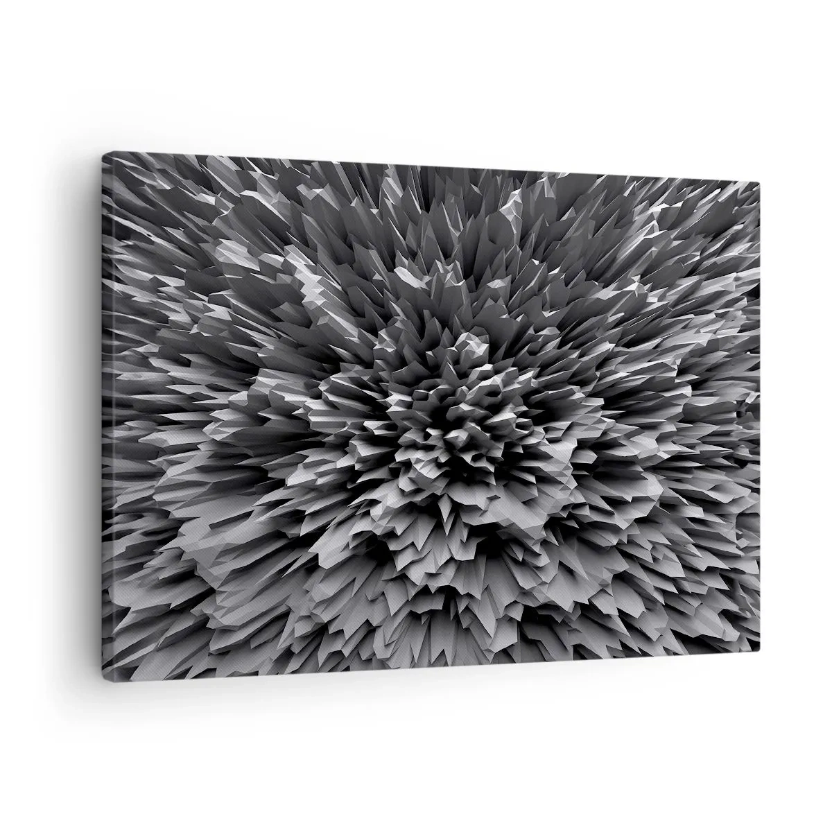 Obraz na plátne - Abstraktná štruktúra v odtieňoch sivej - 70x50cm - Ostrejšie to už nebude - Moderná nástenná dekorácia do obývacej izby a spálne ARTTOR