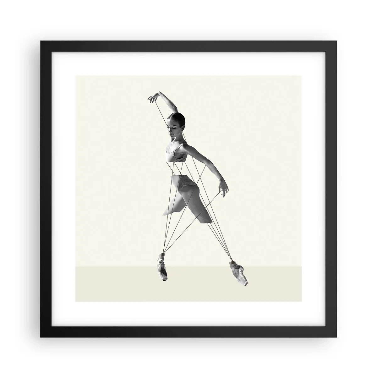 Plagát v čiernom ráme - V divadle sveta - 40x40 cm