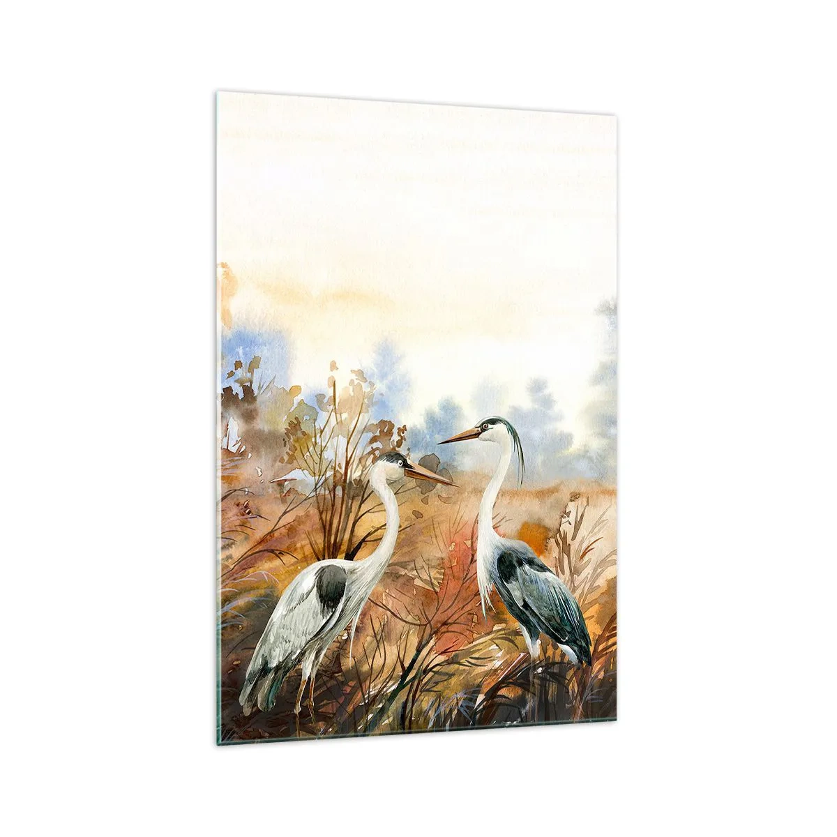Obraz na skle - Kam na jeseň? - 70x100 cm