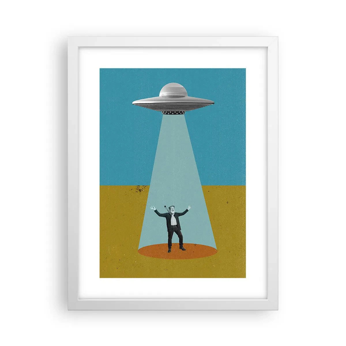 Plagát v bielom ráme - Blízke stretnutie - 30x40 cm