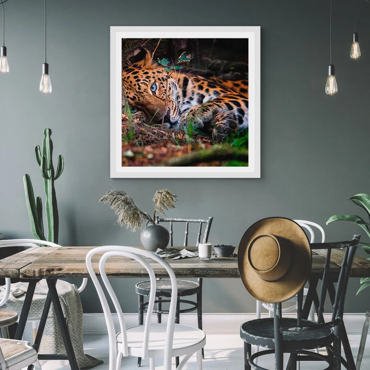 Plagát v bielom ráme - Ver mi - 40x40 cm