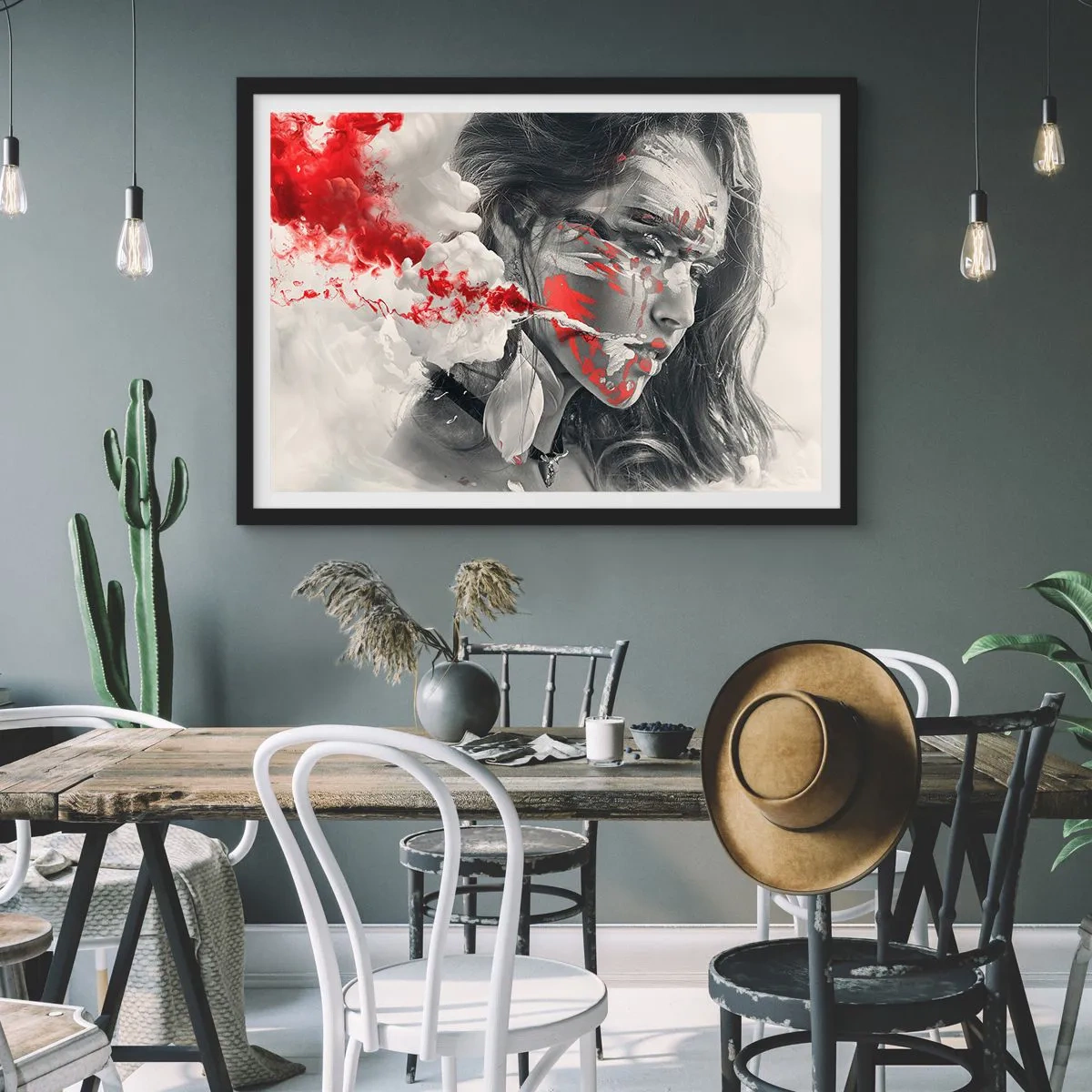 Plagát v čiernom ráme - V škárach absurdity - 70x50 cm