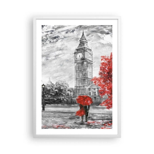 Plagát v bielom ráme - Vzrušujúci deň - 50x70 cm
