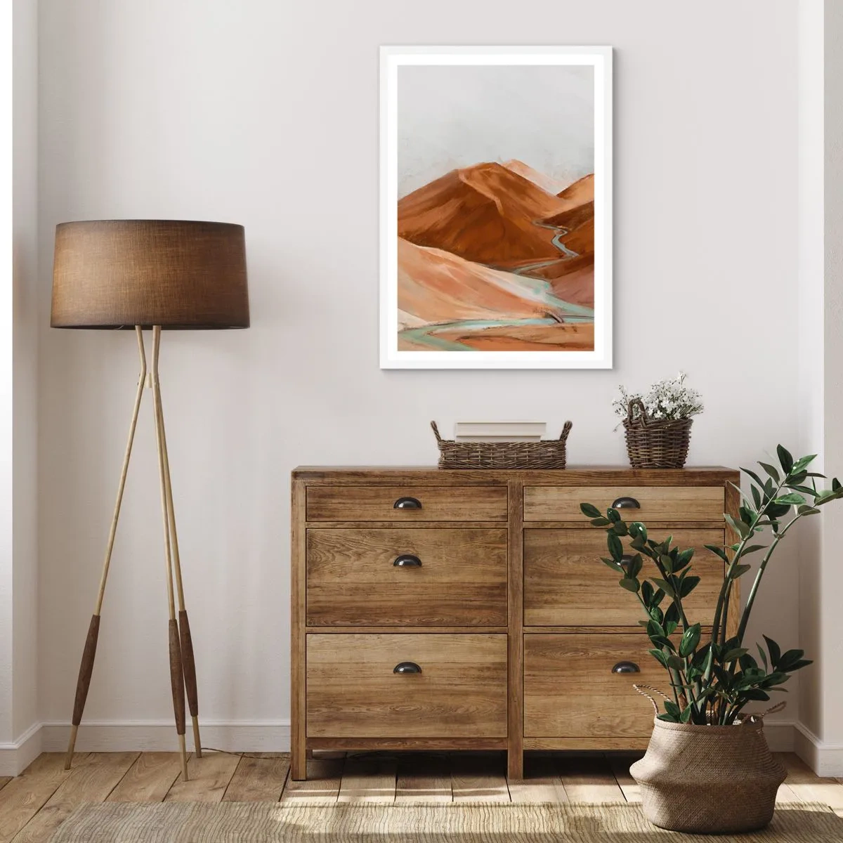 Plagát v bielom ráme - K prameňu - 70x100 cm