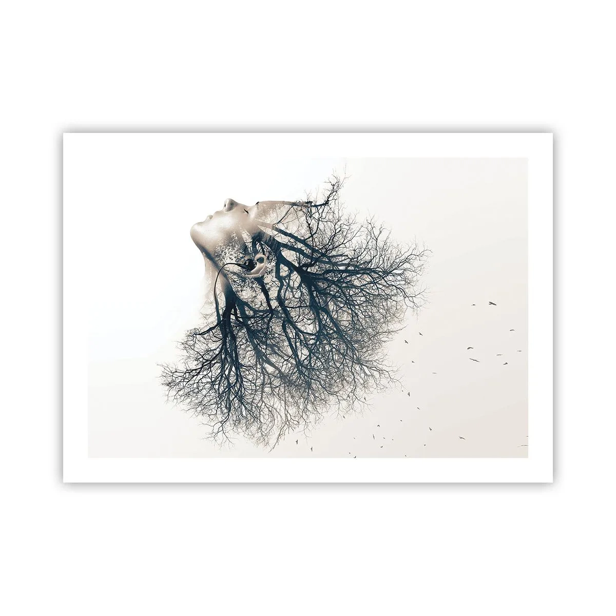 Plagát - Očarená šepotom stromu - 70x50 cm