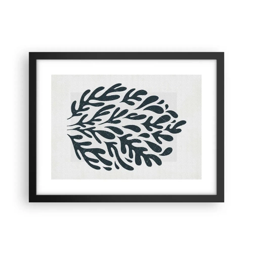 Plagát v čiernom ráme - Tvary prírody - 40x30 cm