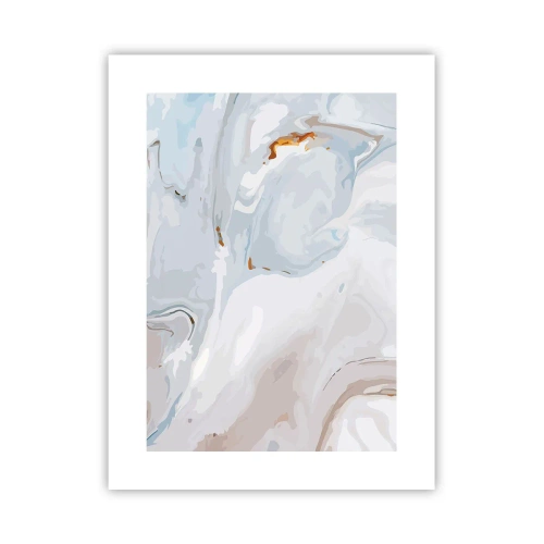 Plagát - Povznesená biela - 30x40 cm