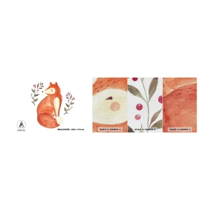 Vzorka fototapety Premium Canvas - Malý hrdzavec - Pre deti, Fox, Rozprávka - 100x30 cm