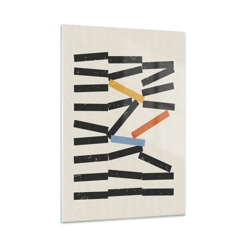Obraz na skle - Domino – kompozícia - 50x70 cm