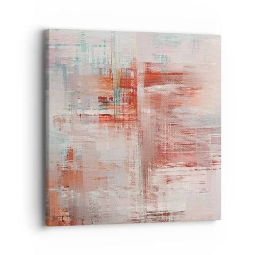 Obraz na plátne - Zahmlené. Ale ružové - 40x40 cm
