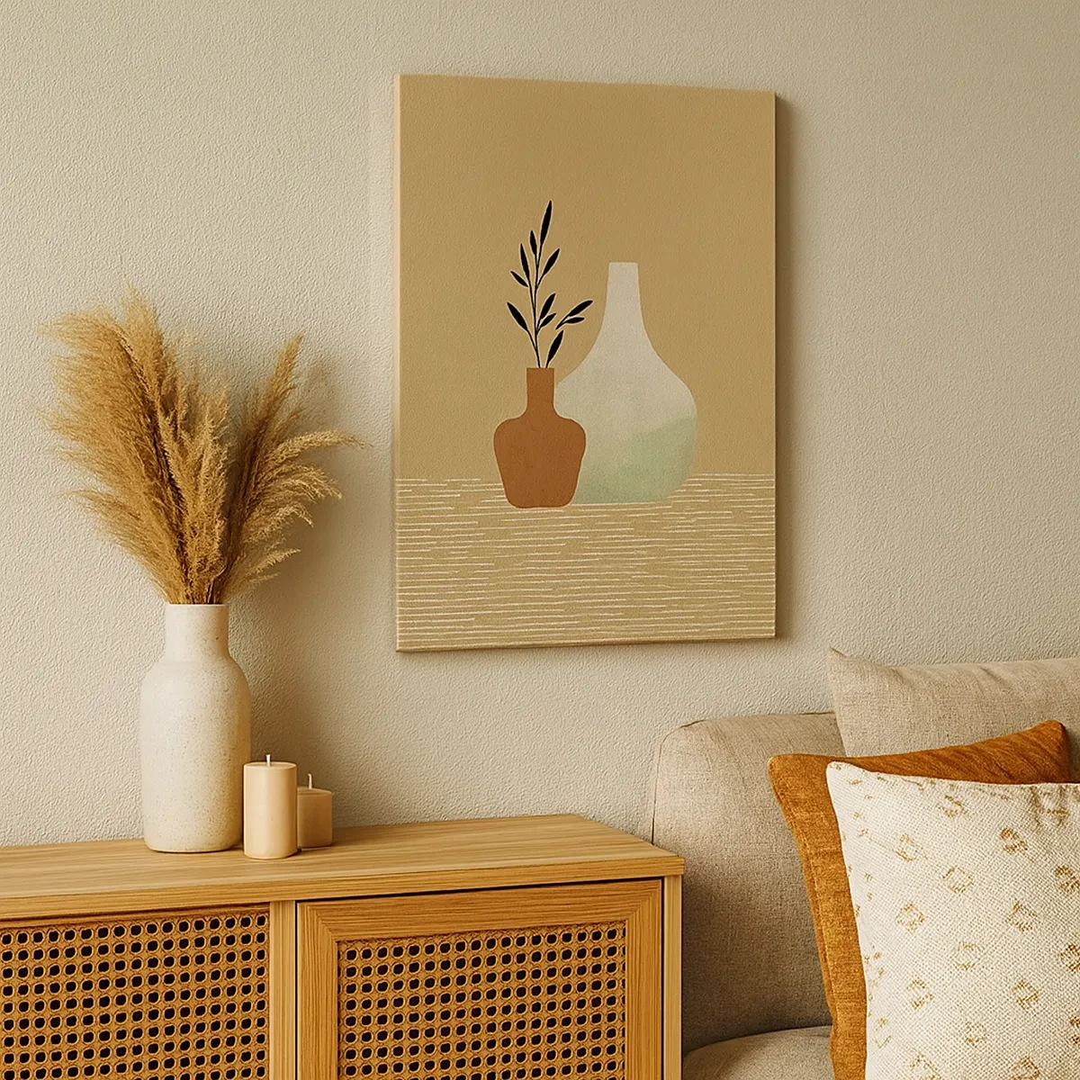 Obraz na plátne - Váza a jej myšlienka - 50x70 cm