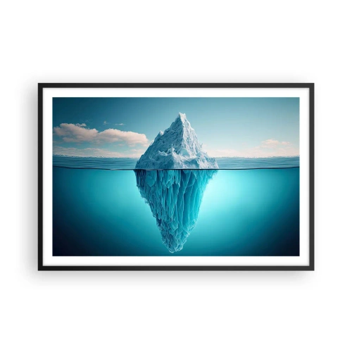 Plagát v čiernom ráme - Ľadová kráľovná - 91x61 cm