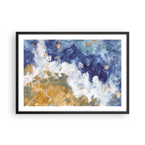 Plagát v čiernom ráme - Tanec živlov - 70x50 cm