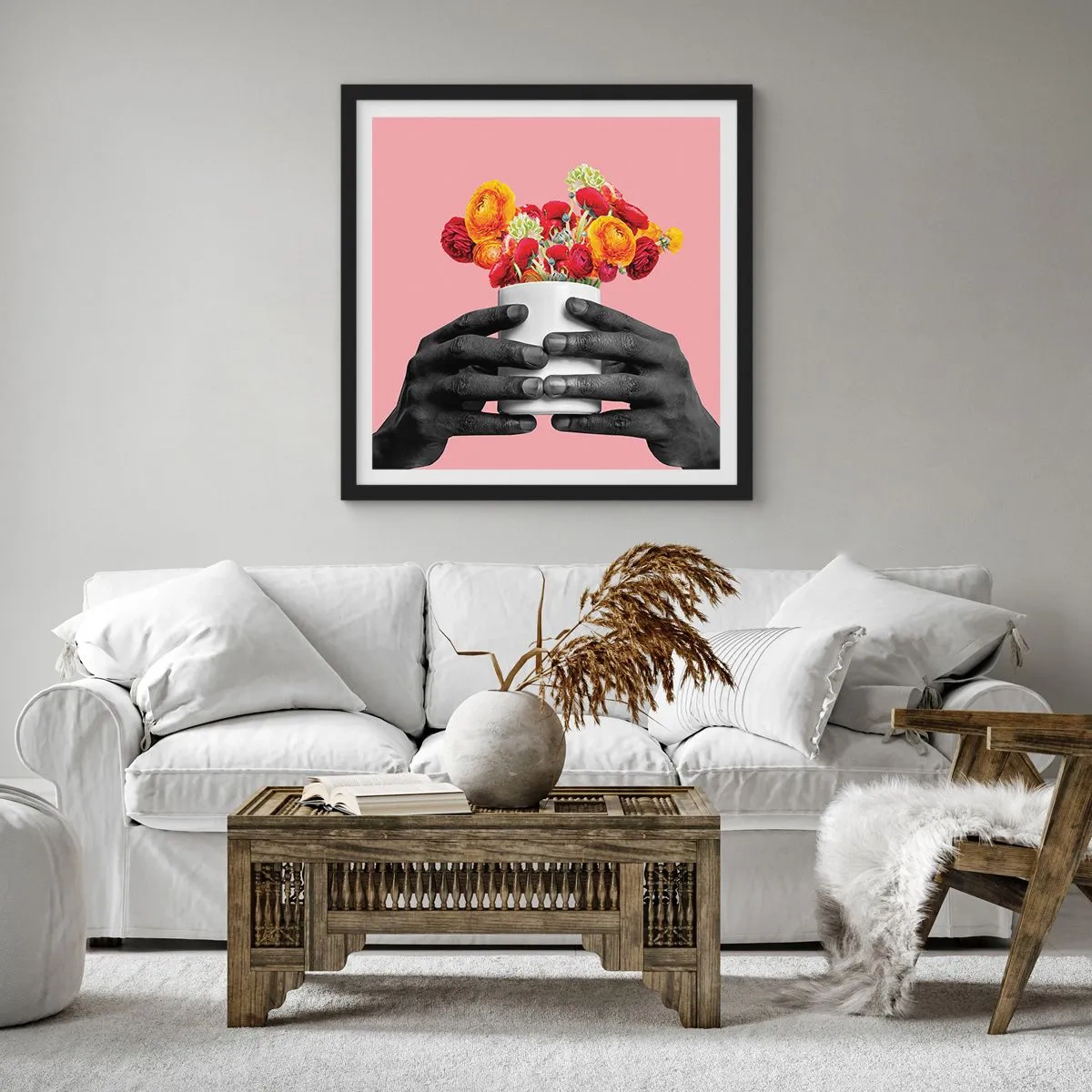 Plagát v čiernom ráme - Apoteóza života - 60x60 cm