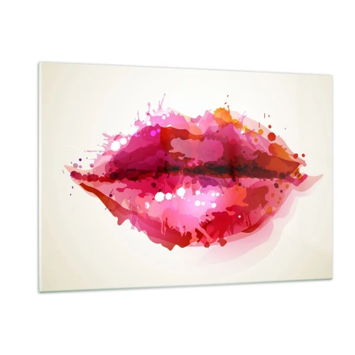 Obraz na skle - Červenejšia ako červená - 120x80 cm