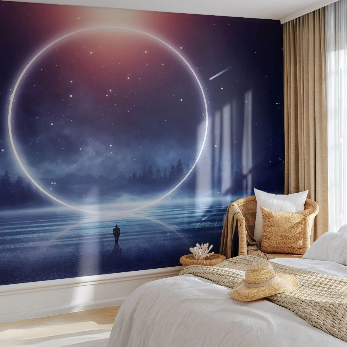 Samolepiaca Fototapeta Deluxe Sticker - Už sú tu... - Fantázia, Kozmos, Krajina - 250x175 cm