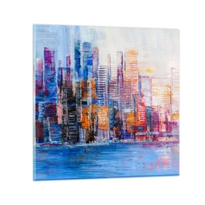 Obraz na skle - Radostná metropola - 60x60 cm
