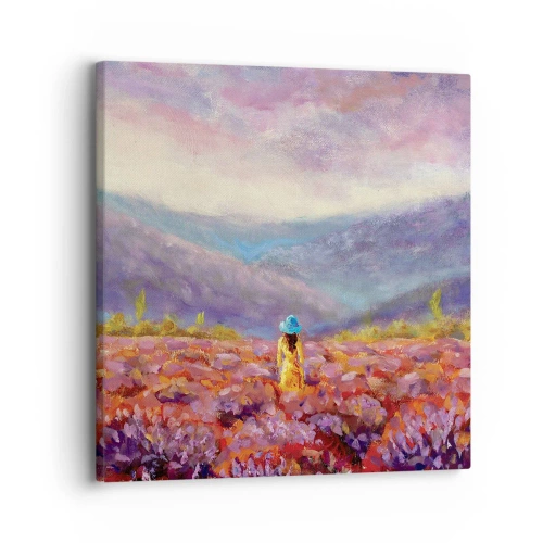 Obraz na plátne - V levanduľovom svete - 30x30 cm