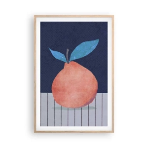 Plagát v ráme zo svetlého duba - Konvexita a rovina - 61x91 cm