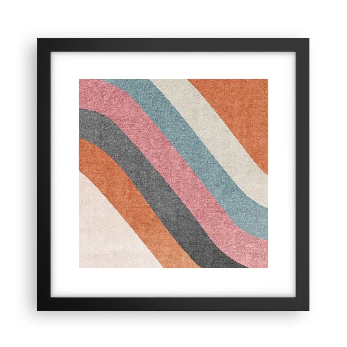 Plagát v čiernom ráme - Diagonálna kompozícia – pohyb - 30x30 cm