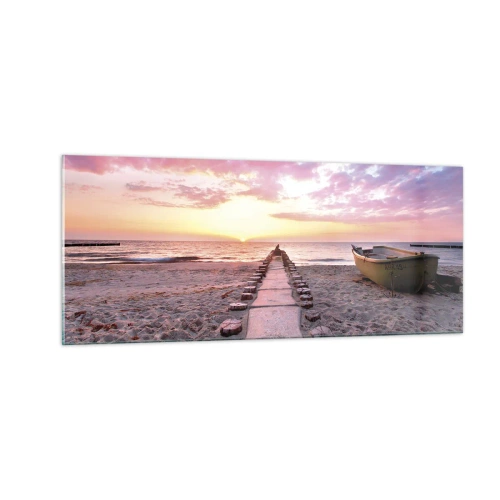 Obraz na skle - Okamih hlbokého zážitku - 100x40 cm