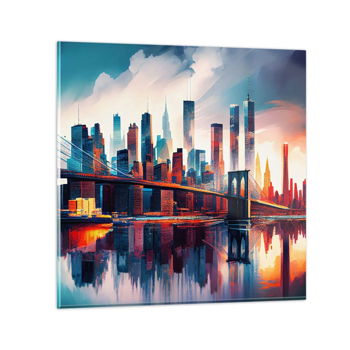 Obraz na skle - Famózny New York - 70x70 cm