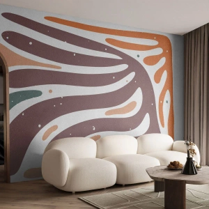 Fototapeta Premium Sand - Organická a radiálna kompozícia - Boho, Minimalizmus, Kus - 300x210 cm