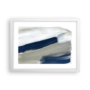 Plagát v bielom ráme - Stretnutie s bielou - 40x30 cm