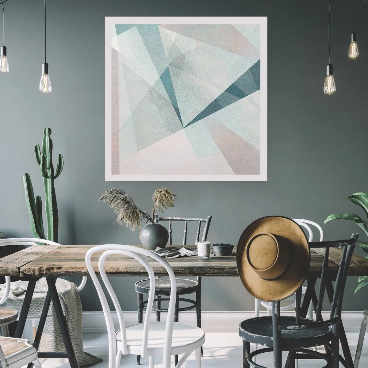 Plagát - V kľude, ale dynamicky - 60x60 cm