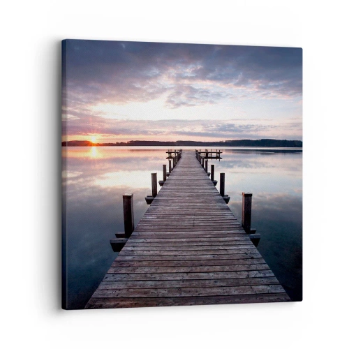 Obraz na plátne - Tichá hranica medzi dňom a nocou - 30x30 cm